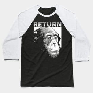 Return to Monke Simple White Baseball T-Shirt